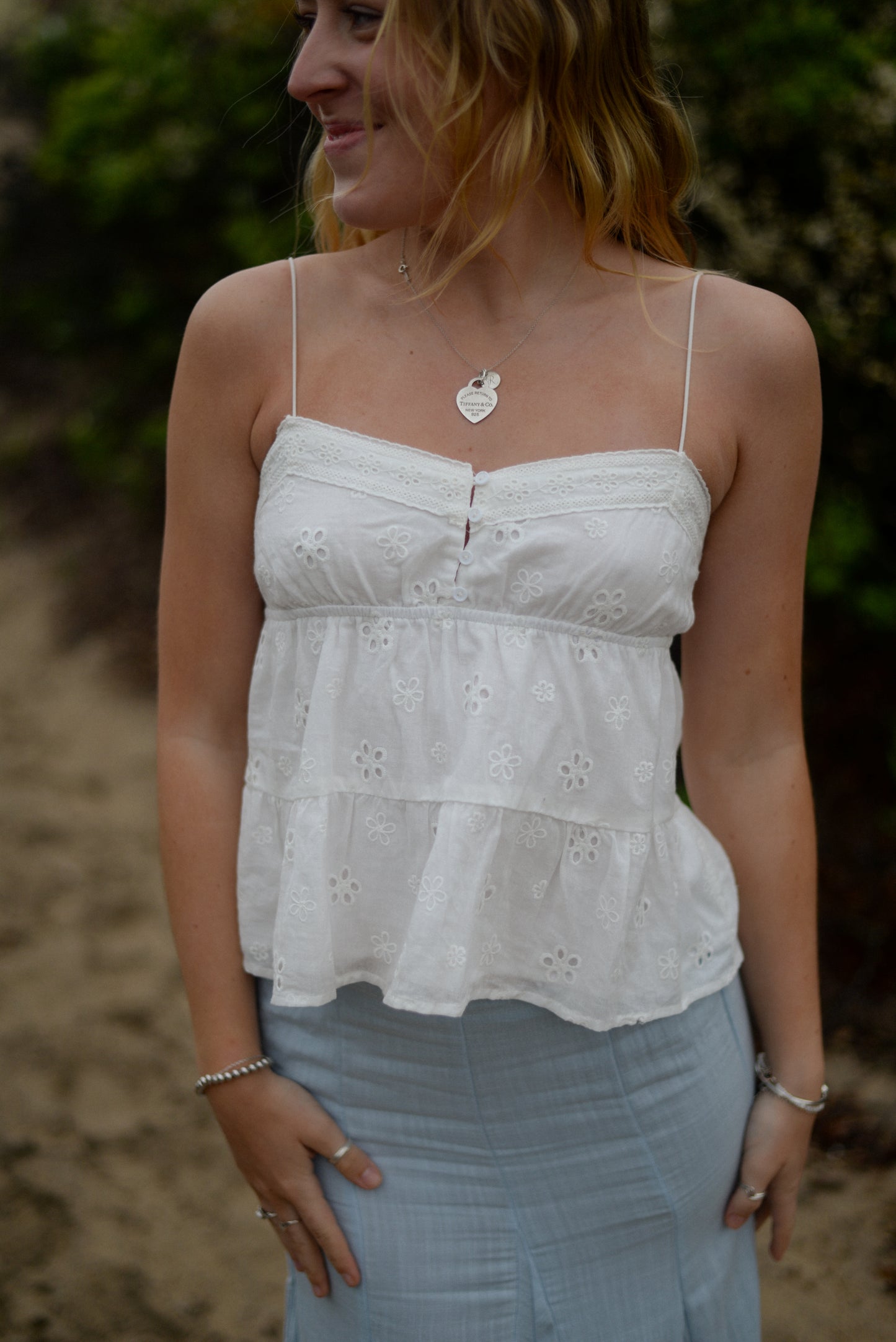 GRACE EYELET TOP
