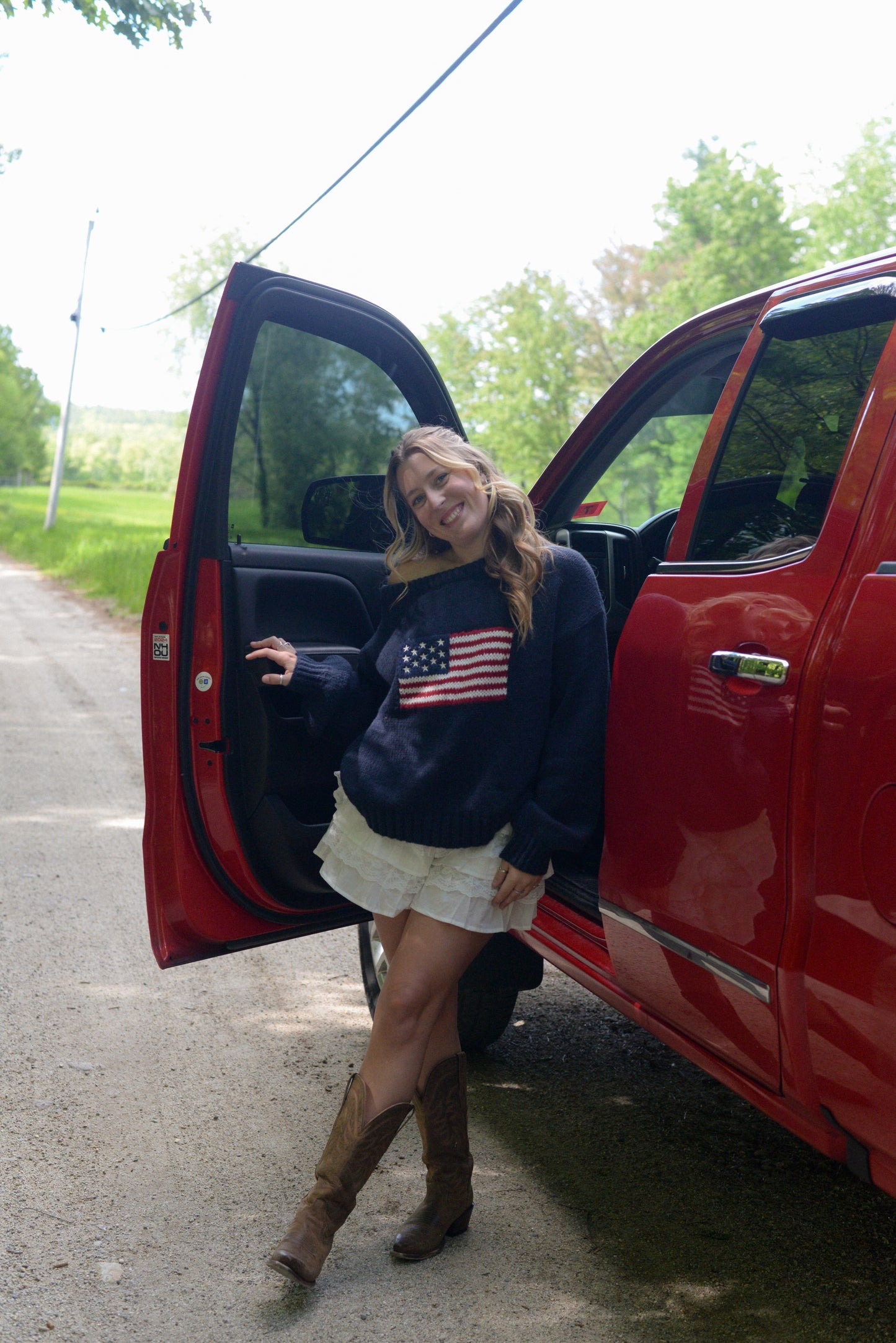 AMERICAN PIE FLAG SWEATER