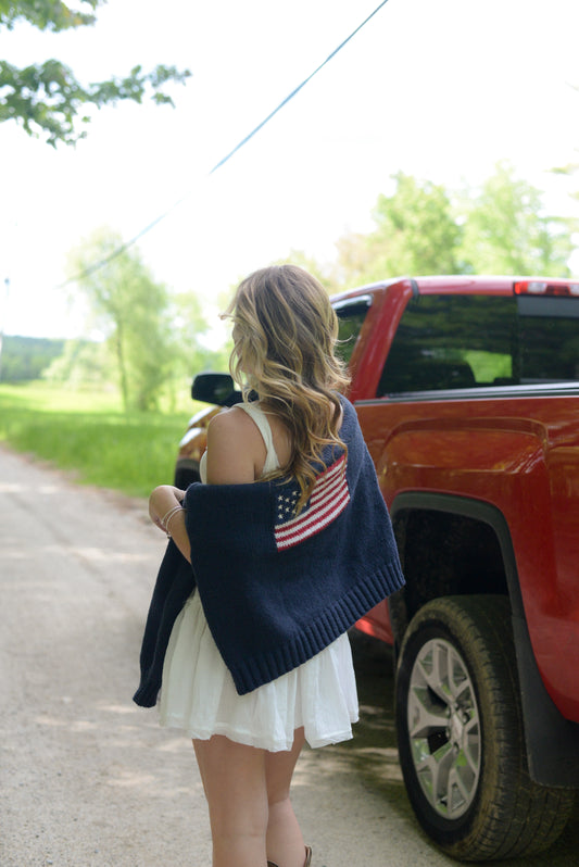 AMERICAN PIE FLAG SWEATER
