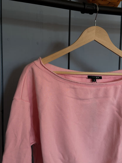 BUBBLEGUM CROPPED SWEATSHIRT