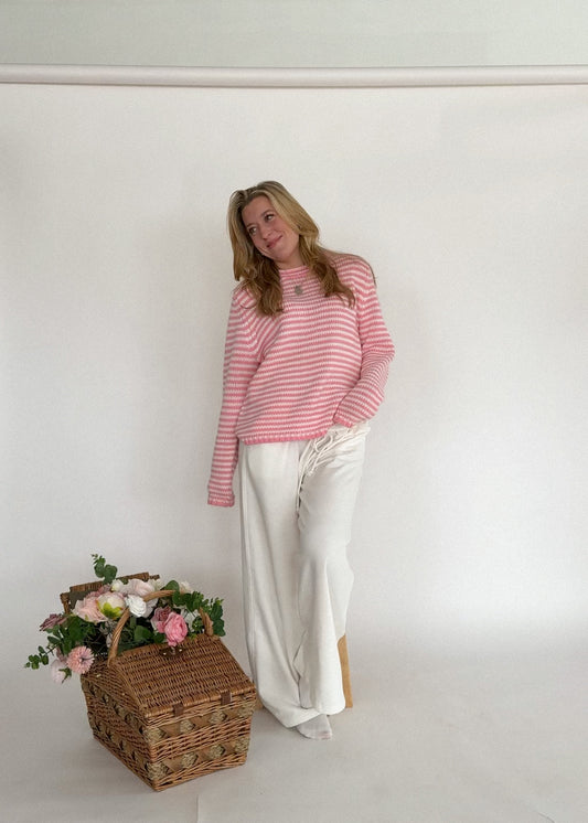 COTTON CANDY STRIPE SWEATER