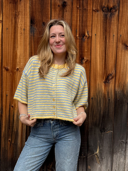 APRIL SHORT SLEEVE CARDIGAN